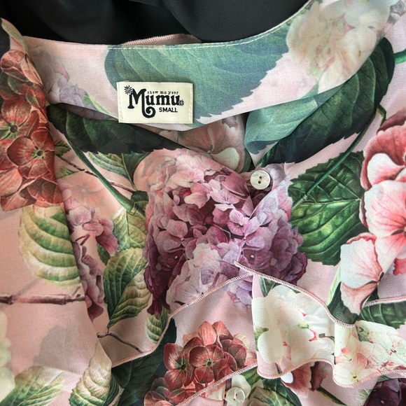 Floral Pink and Green Dress - Picture 4 of 4